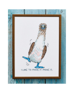 Permin 92-5105 Borduurpakket I like to move it 18x24cm - STUK