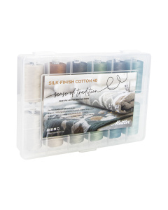Amann Mettler SFC40 Tradition Silk Finish Cotton naaigarenset, 12 x 1000 meter - STUK