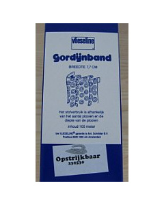 Antex 232530 Gordijnbandvlieseline opstrijkbaar 7,7cm - Meter