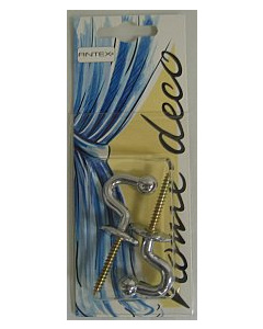 Antex 329428 Home Deco embrosse kogelhaak 28mm chroom 2 stuks - Kaart