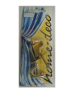 Antex 329429 Home Deco embrasse kogelhaak 28mm messing 2 stuks - Kaart
