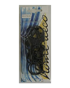 Antex 329511 Home Deco Ring+Clip zwart 10 stuks - Kaart