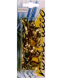 Antex 329521 Home Deco Deco Clip 16mm Messing - Kaart
