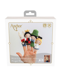 Anchor A28C008-09062 Haakset Alice in Wonderland vingerpoppetjes  - SET