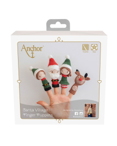 Anchor A28C008-09063 Haakset Kerstdorp vingerpoppetjes - SET