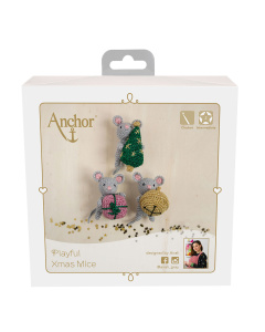 Anchor A28C010-09061 Haakset Speelse kerstmuizen - SET