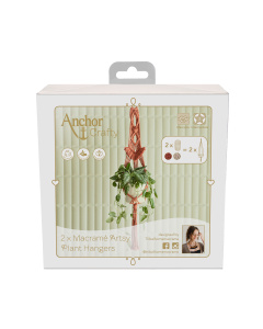 Anchor A28CR02-09062 Macramé pakket 2x Kunstzinnige plantenhanger - STUK