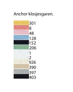 Anchor T194020 Kantklosgaren 500 meter dikte 20 - Kleur 1
