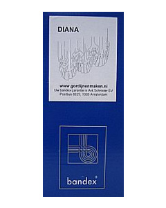 Bandex 328060 Diana gordijnplooiband met ringen transparant 20 mm - Meter