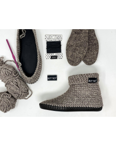 Botties WKH01_004_00004 Haakpakket Winter Kit 1 - Boston Sisal - maat S+ 40-41 (EU) - Kleur 4
