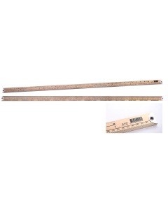 Merkloos NL4189.B Meetlat hout 100 cm - STUK