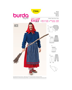 Burda patroon 2366 Heks XS - XL - STUK