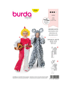 Burda patroon 2524 Harlequin & Cat. Maat: 104-170 - STUK