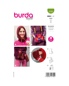 Burda naaipatroon 5759 groen - accessoires 1 maat - STUK