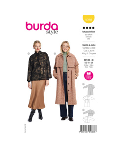 Burda naaipatroon 5769 geel - Jas/Jacket maat 36-46 - STUK