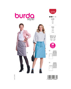 Burda naaipatroon 5779 rood - Rok maat 36-46 - STUK