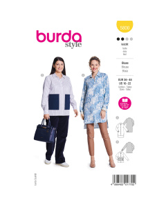 Burda naaipatroon 5800 geel - Blouse maat 36-48 - STUK