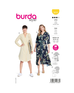 Burda naaipatroon 5819 geel - Jurk maat 36-48 - STUK