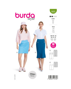 Burda naaipatroon 5825 groen - Rok maat 36-48 - STUK