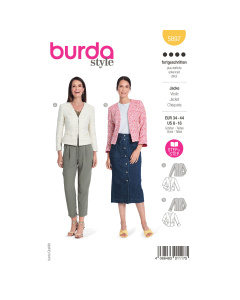 Burda naaipatroon 5897 geel - Jacket maat 34-44 - STUK