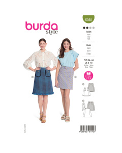 Burda naaipatroon 5930 groen - Rok maat 34-44 - STUK