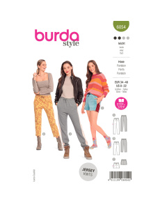 Burda patroon 6054 Broek. Maat 34-48 - STUK
