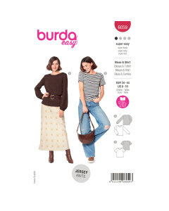 Burda patroon 6059 Blouse. Maat 34-44 - STUK