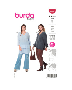 Burda patroon 6066 Tuniek. Maat 44-54 - STUK