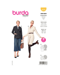 Burda patroon 6078 Jurk. Maat 34-44 - STUK