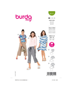 Burda patroon 6111 blouse. Maat: 34-44 - STUK