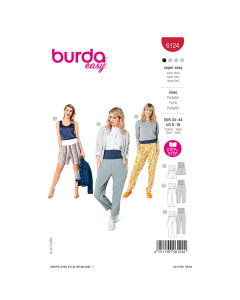 Burda patroon 6124 broek. Maat: 34-44 - STUK
