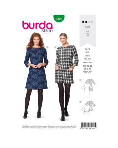 Burda patroon 6149 jurk. Maat: 36-44 - STUK