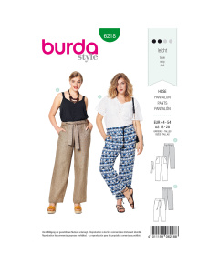 Burda patroon 6218 broek. Maat: 44-54 - STUK