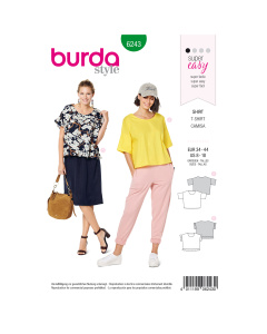 Burda patroon 6243 shirt. Maat: 34-44 - STUK