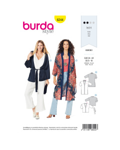 Burda patroon 6244 kimono. Maat: 34-44 - STUK