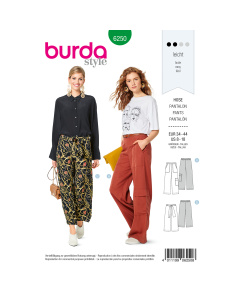 Burda patroon 6250 broek. Maat: 34-44 - STUK