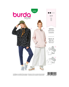 Burda patroon 6253 shirt. Maat: 34-44 - STUK