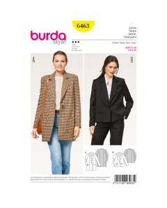 Burda patroon 6463 jack. Maat: 34-46 - STUK