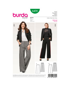 Burda patroon 6470 broek. Maat: 34-46 - STUK