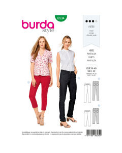 Burda patroon 6534 broek. Maat: 34-46 - STUK