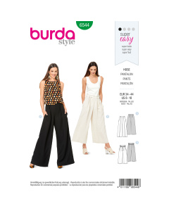 Burda patroon 6544 broek. Maat: 34-44 - STUK