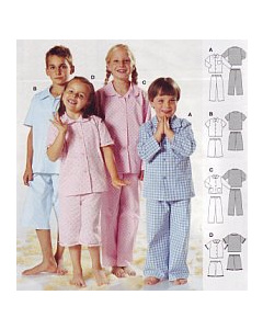 Burda patroon 9747 pyjama. Maat: 98-170 - STUK