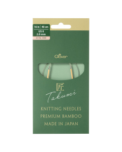 Clover 3300 Bamboo Rondbreinaalden PRO Takumi 40cm 2 mm - Kaart