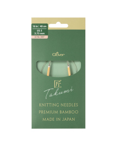 Clover 3307 Bamboo Rondbreinaalden PRO Takumi 40cm 3,75 mm - Kaart