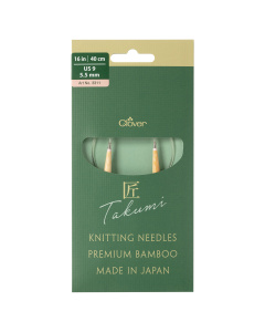 Clover 3311 Bamboo Rondbreinaalden PRO Takumi 40cm 5,5 mm - Kaart