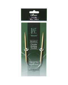 Clover 086.3863 Takumi Bamboo Circular Knitting Needles 40cm 2.50mm - Kaart