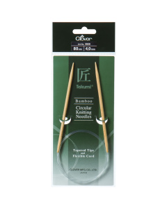 Clover 086.3923 Takumi Bamboo Circular Knitting Needles 80cm 2.50mm - Kaart
