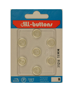 Dill 007.31016 Blouse knopen 2 gaats 11 mm - Kaart