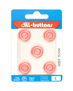 Dill 007.32003 Blouse knopen 2 gaats 15 mm - Kaart