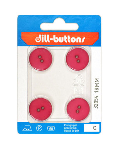 Dill 007.32054 Unigekleurde knopen 2 gaats 18 mm - Kaart